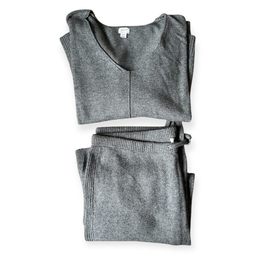 Like New Target Auden Gray Knit Loungewear Set Size XXL